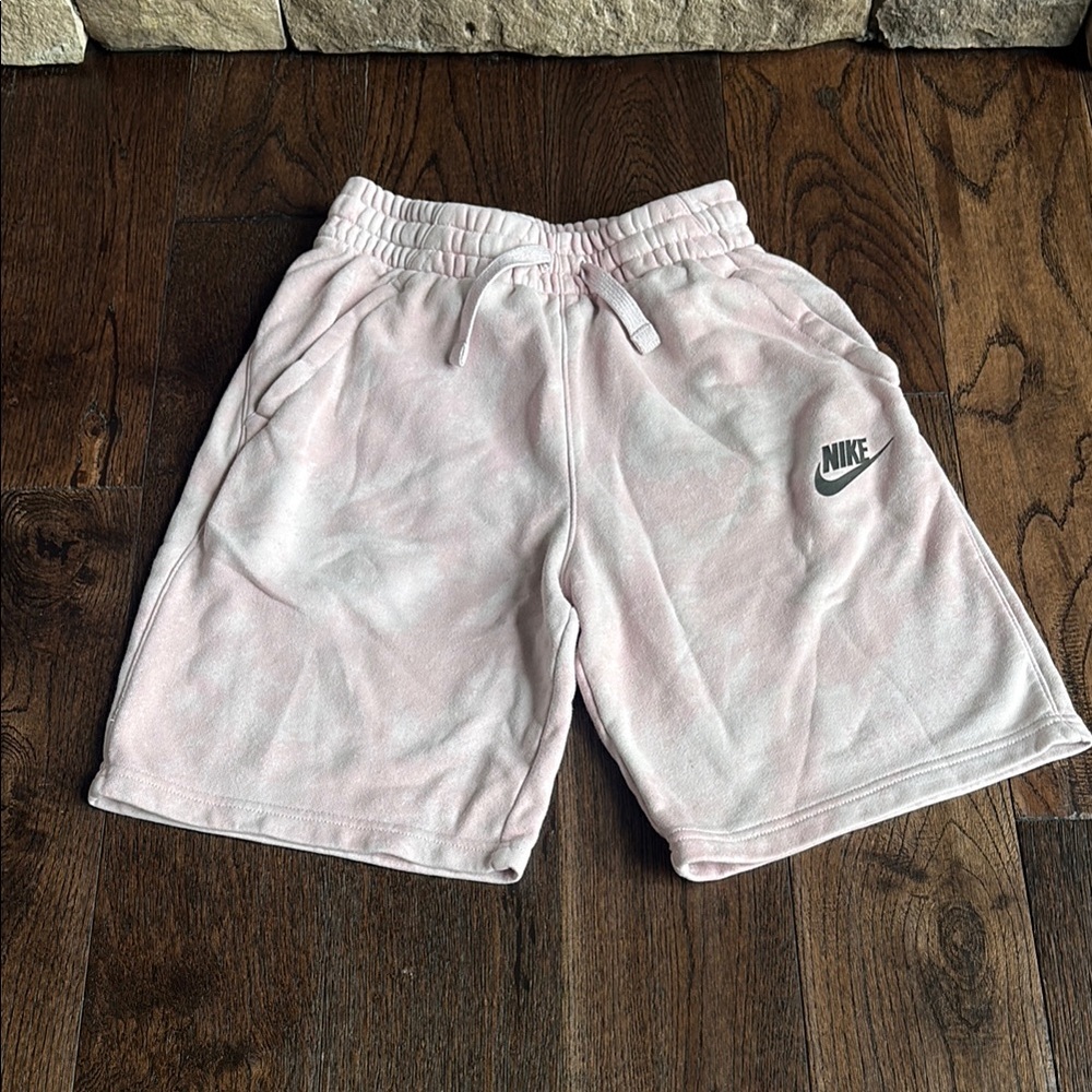 Nike Kids Pink Tie-Dye Sweat Shorts size Large